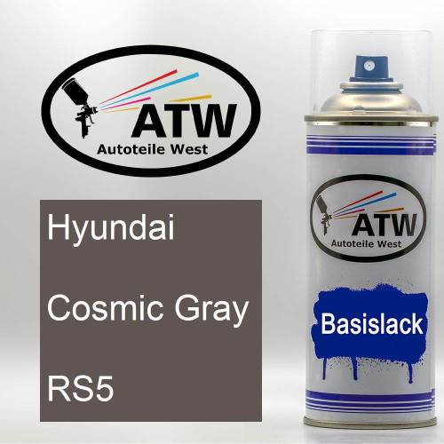 Hyundai, Cosmic Gray, RS5: 400ml Sprühdose, von ATW Autoteile West.